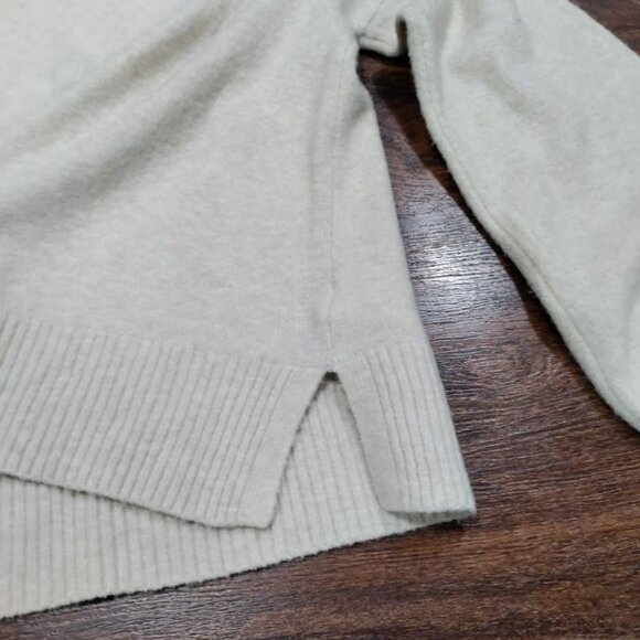 Madewell Beige Wool Alpaca Blend Sundry Destinations Crewneck Sweater Women's M - Picture 5 of 11